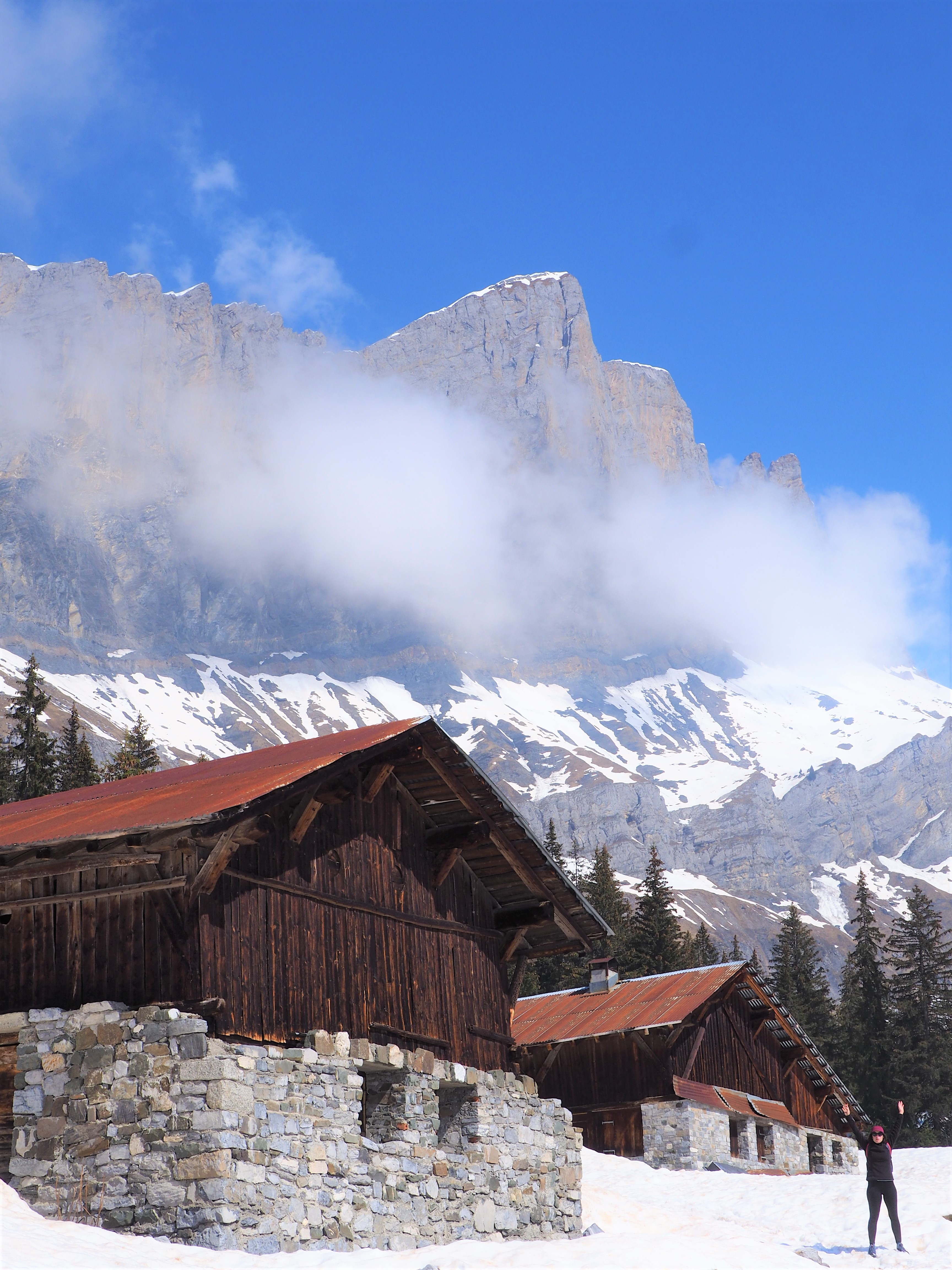 Alpes - Paysage et chalets - randonnée de Barmus