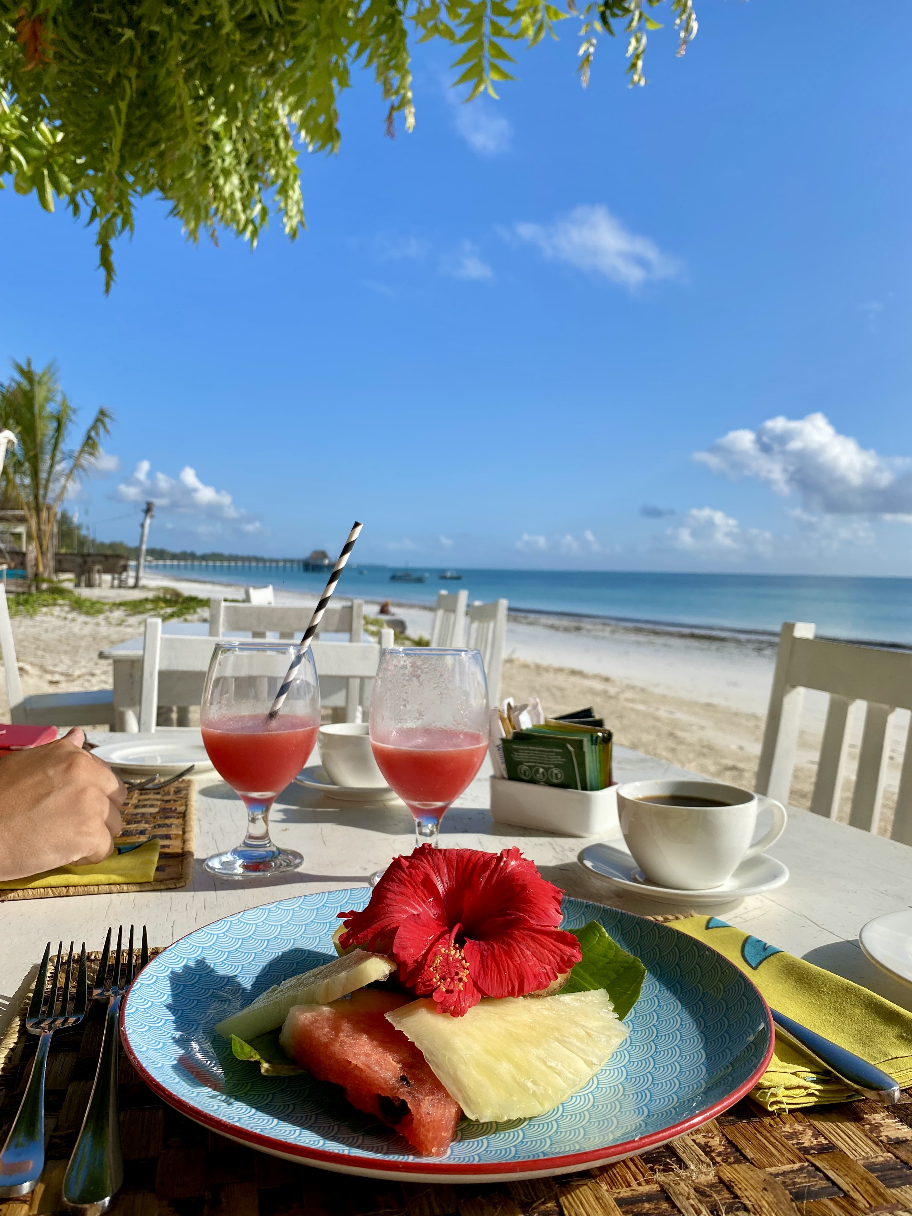 petit dejeuner boutique hotel zanzibar jambiani