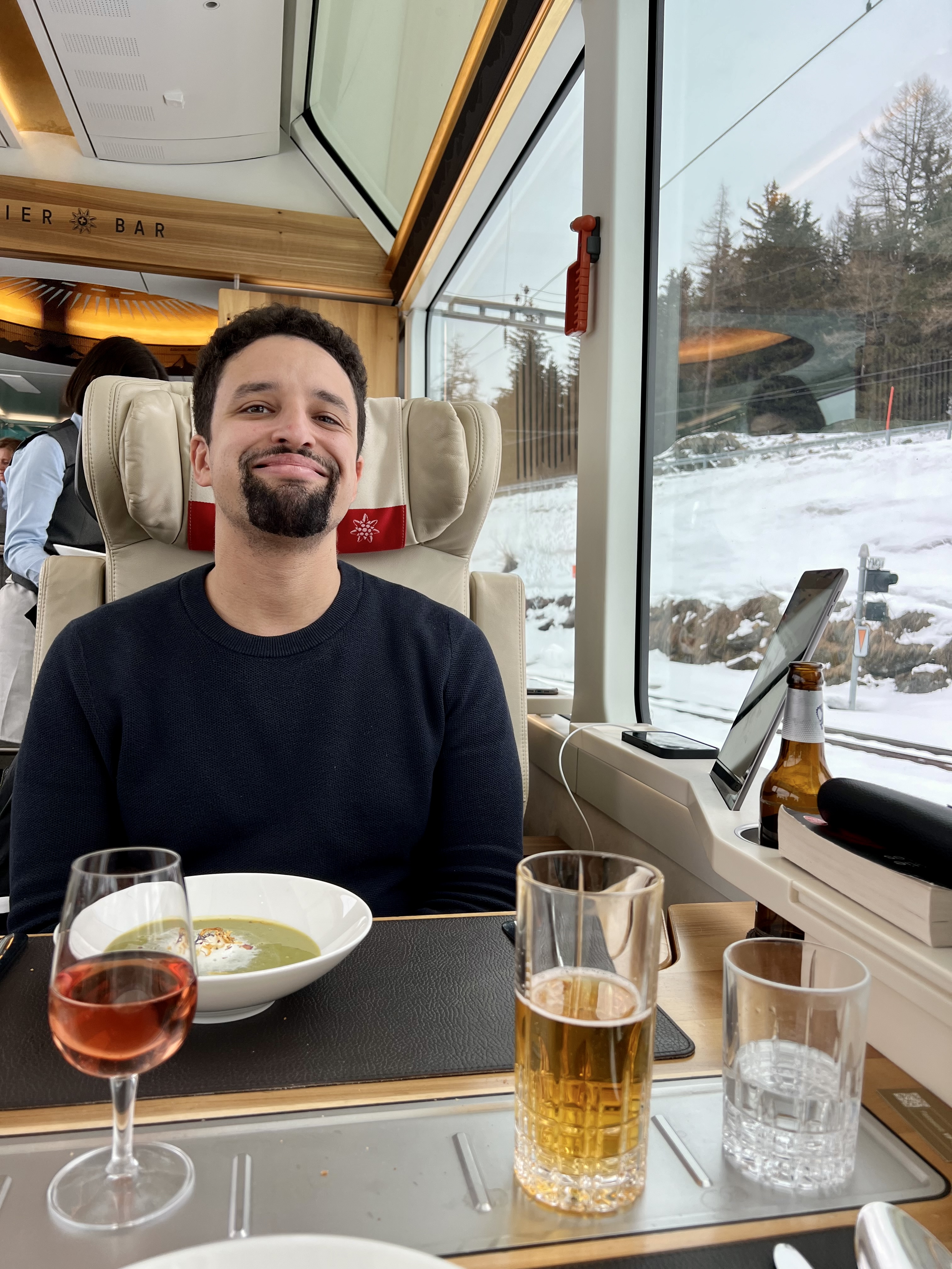 repas soupe glacier express